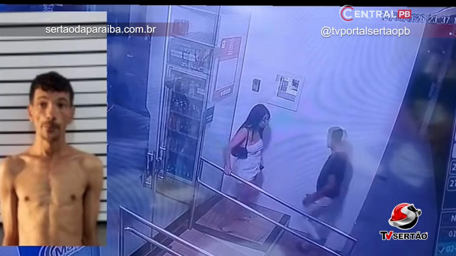 Suspeito é preso após atacar jovem para roubar celular no Centro de Cajazeiras