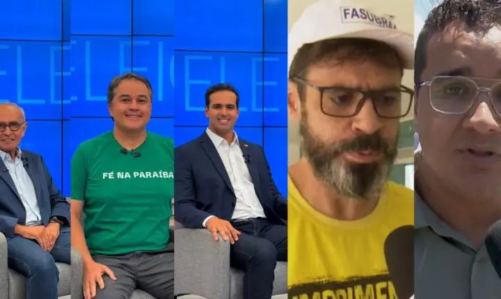 Encontro com associação, caminhadas e passeata: veja como foi o dia dos candidatos ao governo da PB